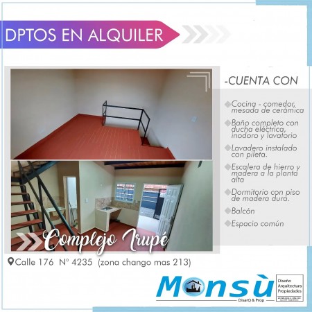 Dpto tipo Loft en ALQUILER