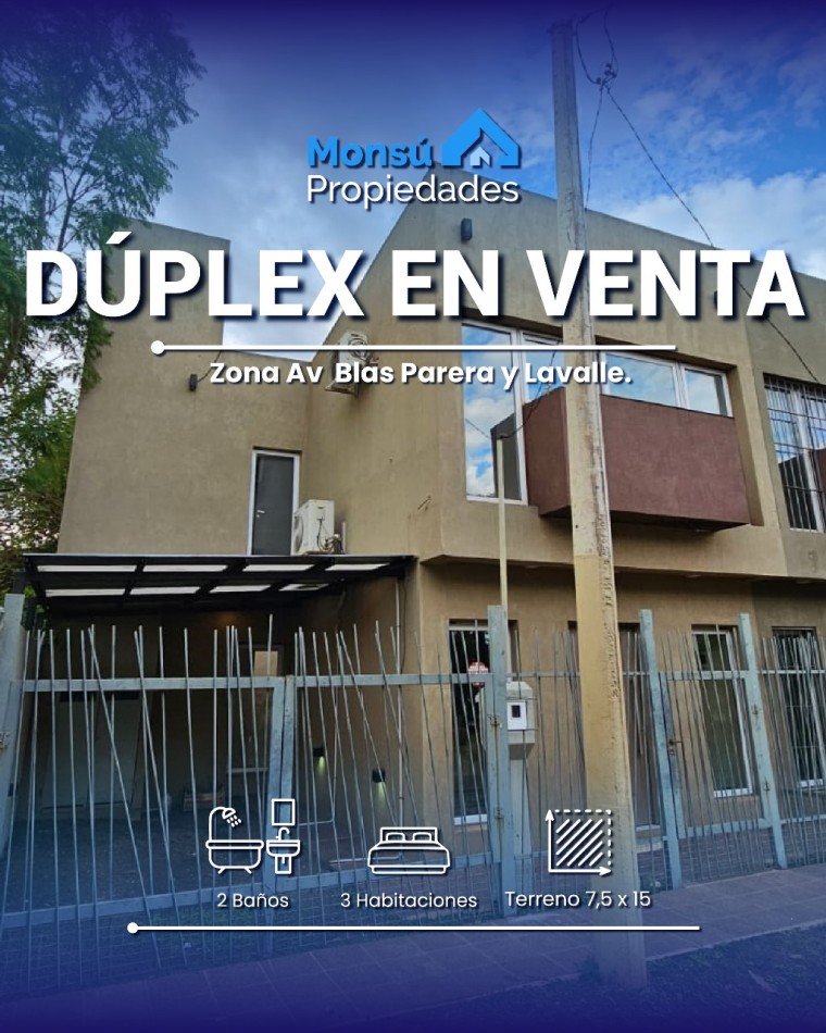 Duplex de 3 dormitorios en VENTA