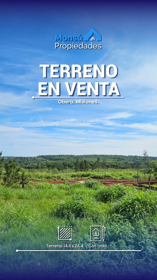 Terreno en VENTA en Obera 