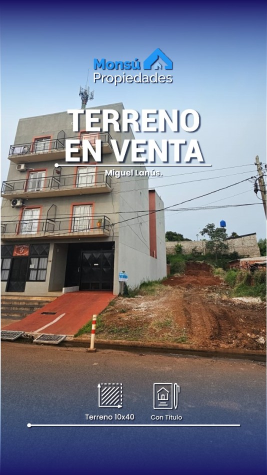 Terreno en VENTA en Miguel Lanus
