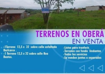 Terrenos en VENTA en OBERA